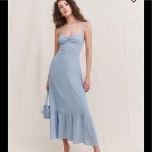 Reformation Emersyn Dress Color: Mineral